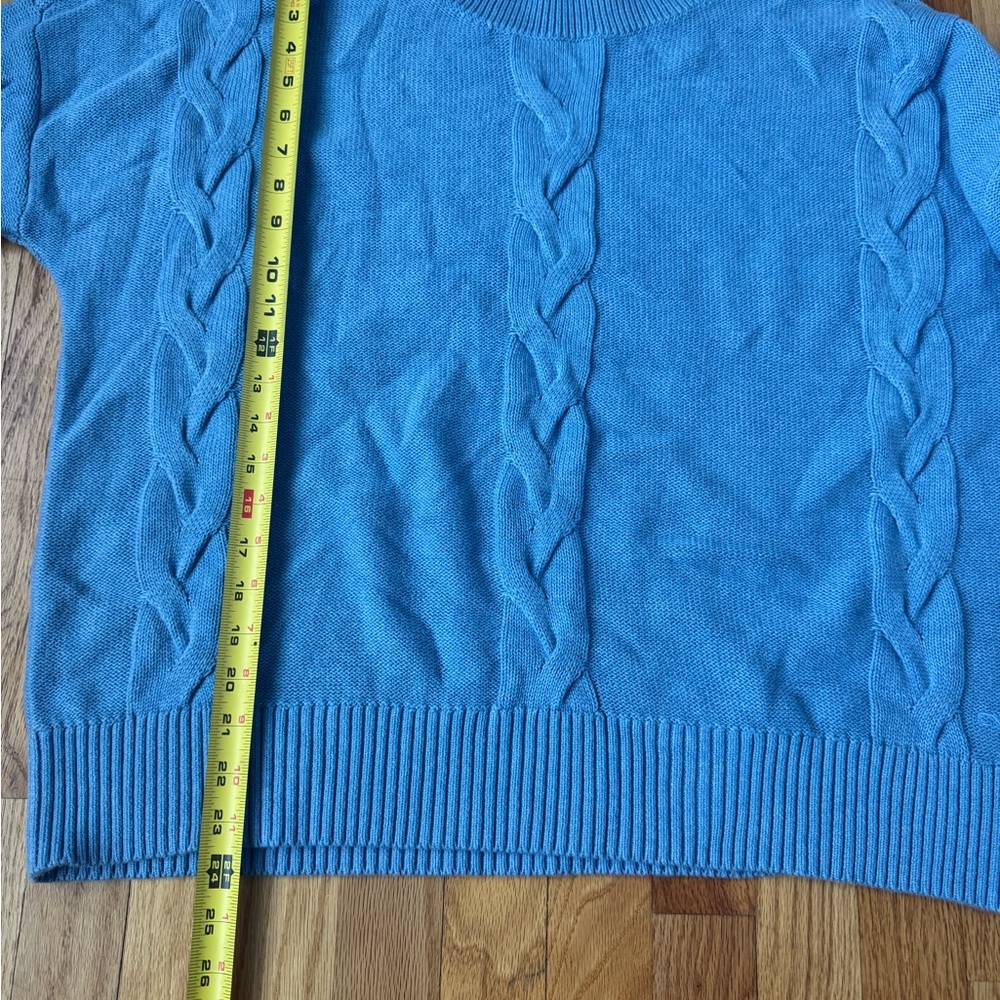 Vineyard Vines Lightweight Knit Sweater Mens L Soft Blue Preppy Old Money Casual - Picture 10 of 13